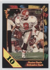 1991 Wild Card Draft 10 Stripe Dexter Davis #43 Rookie RC 1m8. rookie card picture