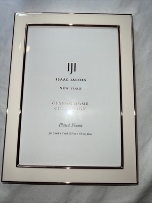 Issac Jacobs Classic Home Collection Plated Frame 5x7 Inch Rose Gold Plated