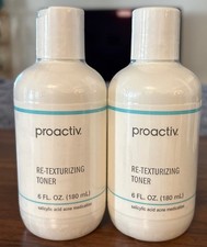 New Set Of 2 Proactiv Re-Texturizing Toner Sealed 180ml 6oz Each 3/26 Expiration
