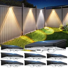 LED solar fence lights, garden decorative lights,outdoor staircase safety lights