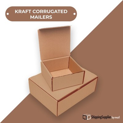 The Boxery Scatole Da Spedizione Ondulate 15x10x10 Cm - Confezione Da 25 Pezzi, Kraft, ECT32, Made In USA! Scatole Per Imballo - Foto 3