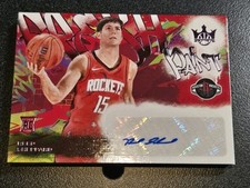 2024-25 Panini Court Kings Reed Sheppard ROOKIE AUTO Fresh Paint 4/49 Rockets RC
