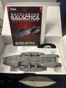 XL New Eaglemoss Galactica (Blood & Chrome) | Battlestar Galactica With Magazine