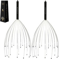 USAGA Head Massager Scalp Massager 20 Fingers Head Scratcher, Stocking Stuffe...