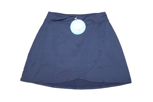 NEW San Soleil Solstyle 17" Crossover Hem Golf Skort Skirt Size LARGE Blue - NWT - Picture 2 of 9