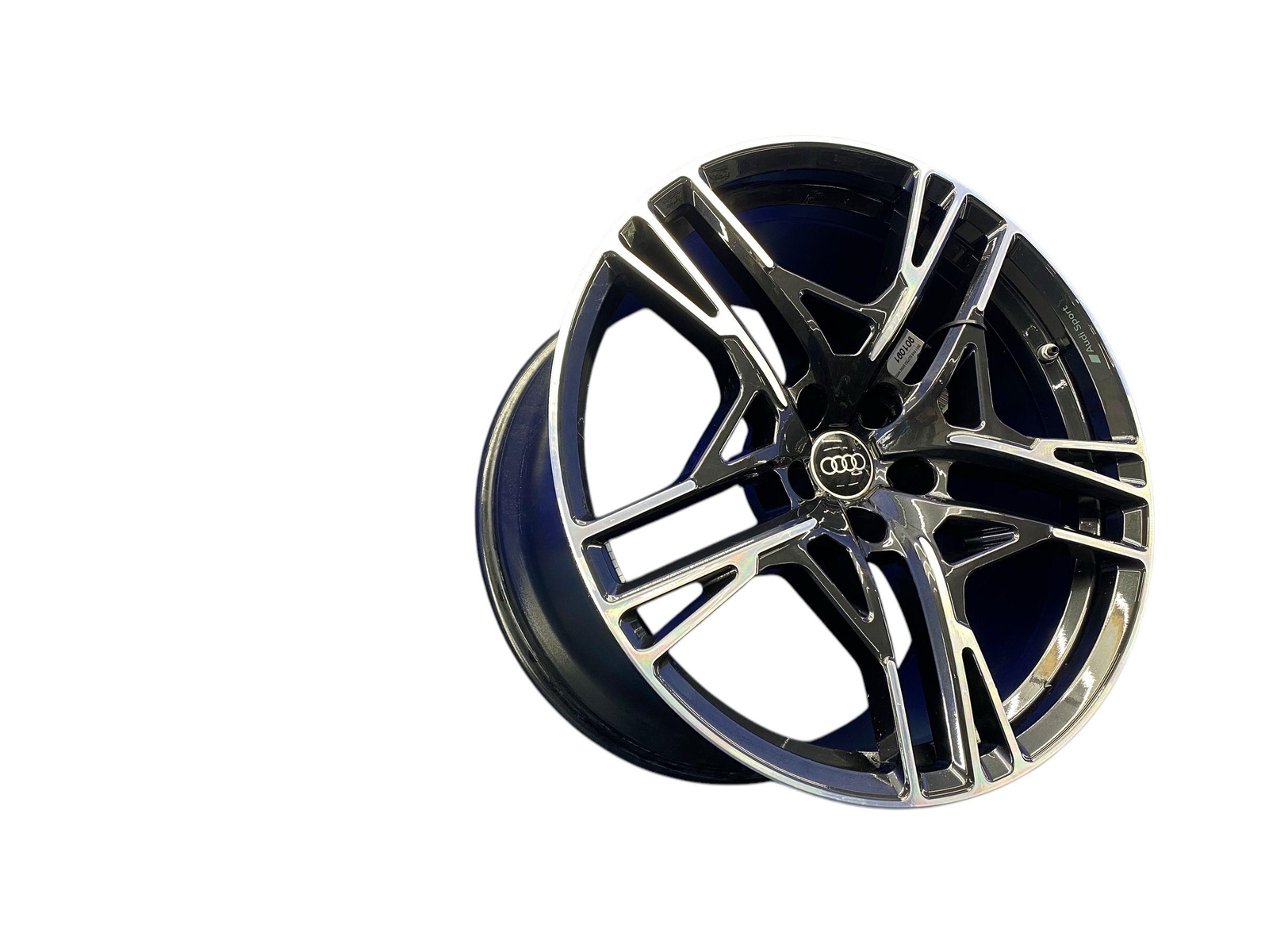 2021 2022 2023 AUDI R8 20X11 FIVE SLOTTED SPOKE WHEEL RIM MACHINED & BLACK OEM