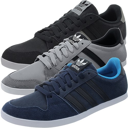 Adidas Adilago Low Herren Sneakers schwarz/grau/blau low-top Wildleder NEU  | eBay
