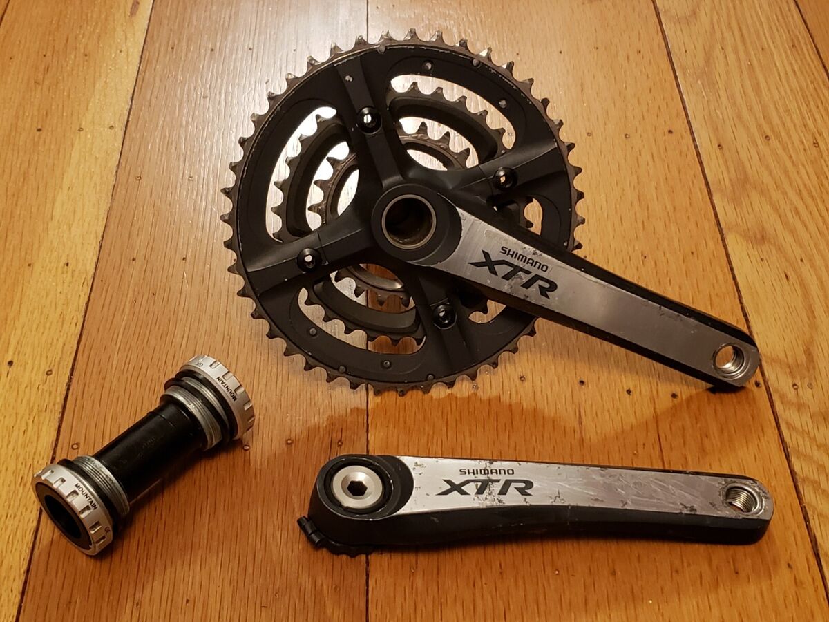ル 年末のプロモーション 24/32/44T 175mm Crankset, M970 XTR Shimano Mega Triple 9 クランク
