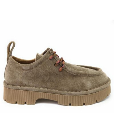 COMODO Y MODERNO WALABEE MUJER DE PANCHIC 099 LACE-UP NUBUCK BEIG