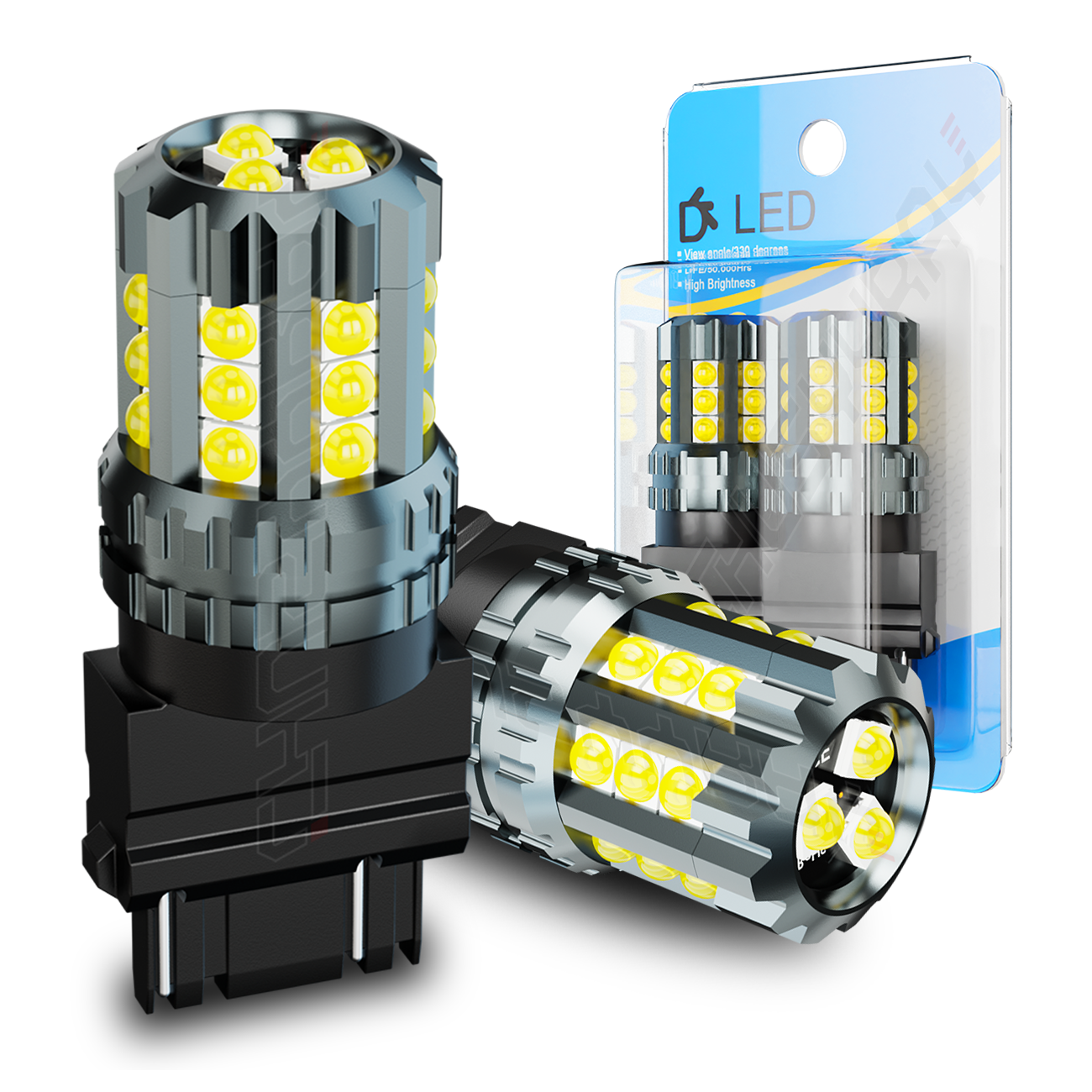 3157 For Toyota Tacoma Tundra Corolla 6000K LED Turn Signal Parking Light Bulbs