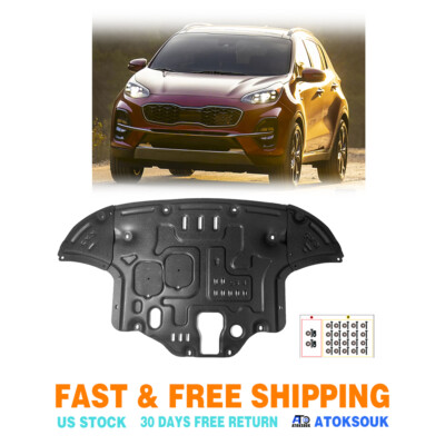 Thick Engine Splash Shield For Kia Sportage FWD 2017-19 Front Engine Guard Hard