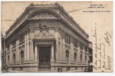 ARGENTINIEN - Argentinien - BUENOS AIRES - Alte Postkarte - Banco Espanol Rio de Plata