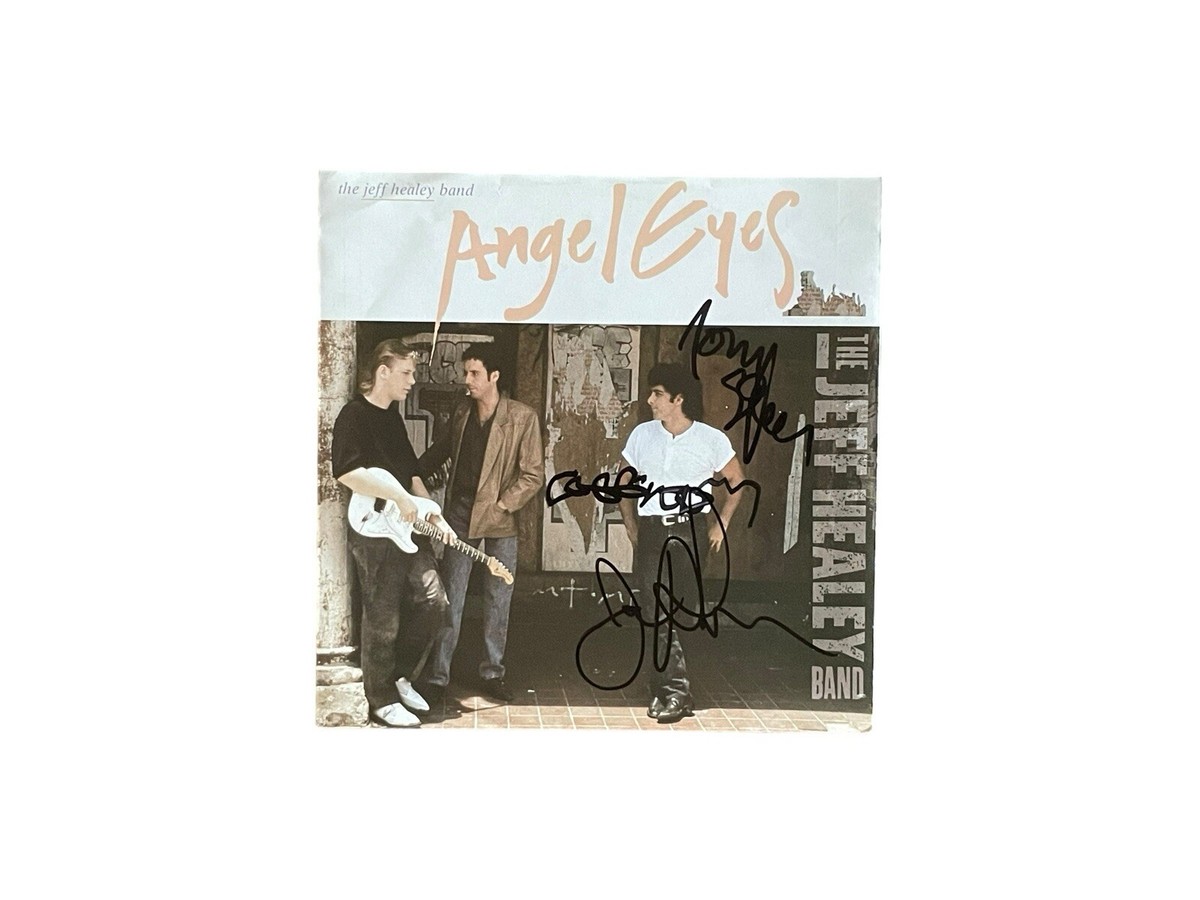 Jeff Healey Band Rare Signed Autographed “Angel Eyes” 7” Vinyl
