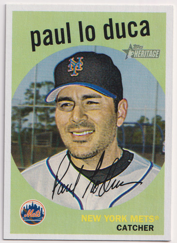 2008 Topps Heritage Paul Lo Duca #58 card