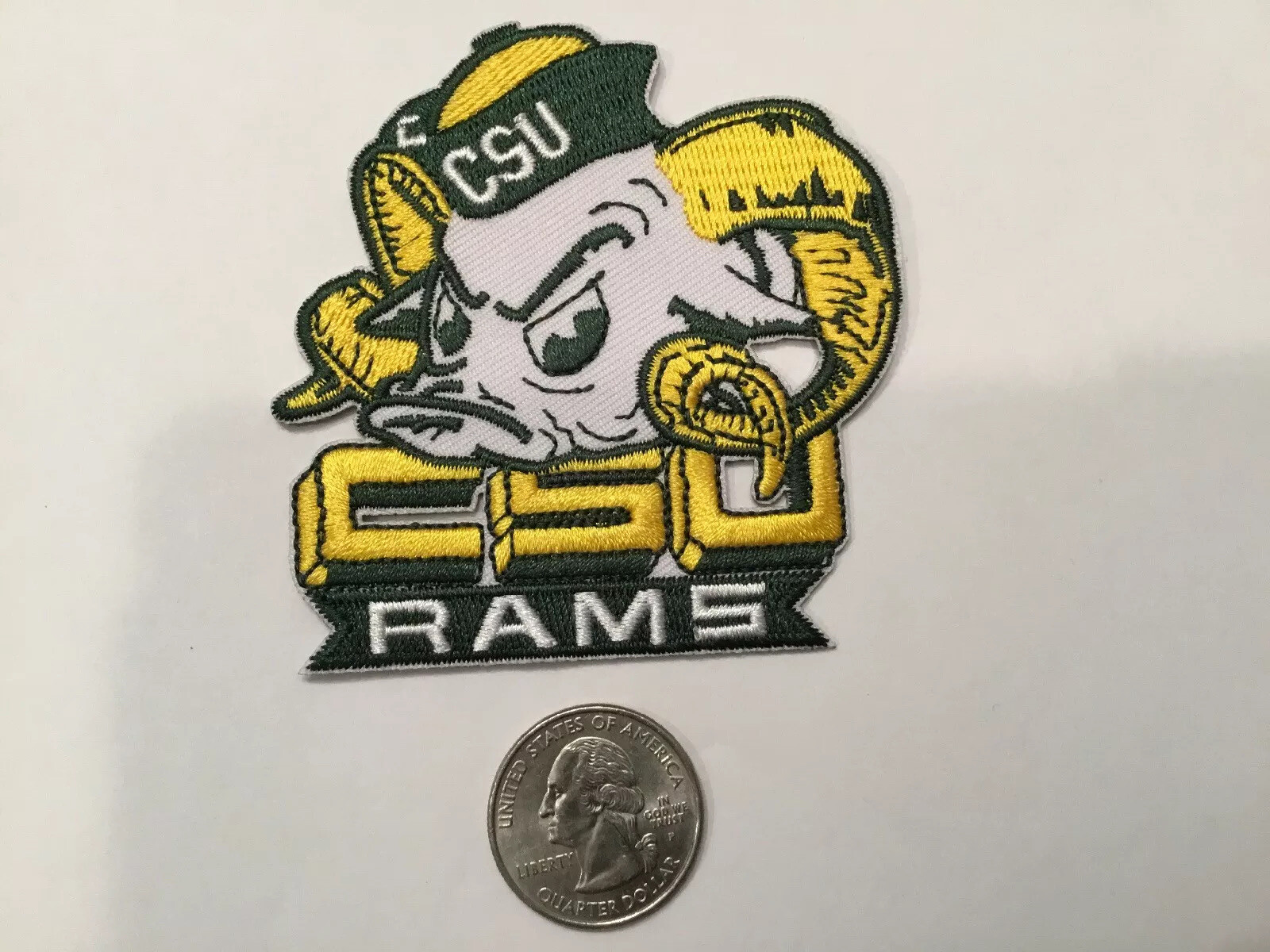 CSU COLORADO STATE RAMS VINTAGE EMBROIDERED IRON ON PATCH 3” X 3” | eBay