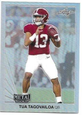 2020 Leaf Metal Multi-Sport Draft Rookie TUA TAGOVAILOA Silver Parallel 12/50