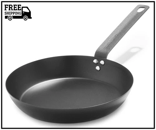 Merten & Storck Pre-Seasoned Carbon Steel Induction 10" Frying Pan Skillet, Oven