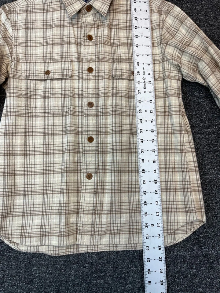 Polo Sport Ralph Lauren Botón Abajo LG Marrón Cuadros Algodón/Lana Franela Foto 3 de 4