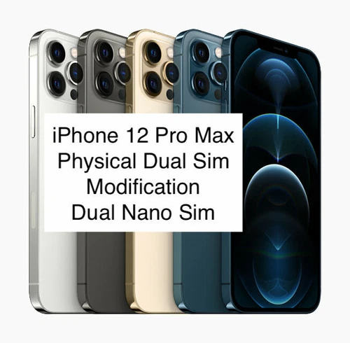 Apple iPhone 12 Pro Max Physische Dual Sim Modifikation A2412 Zwei Nano SIM Karten - Bild 2 von 34