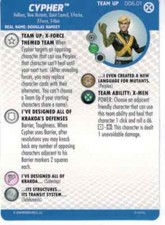 HEROCLIX X-Men House of X Team Up Card 006.01 CYPHER X-Force Themed Team
