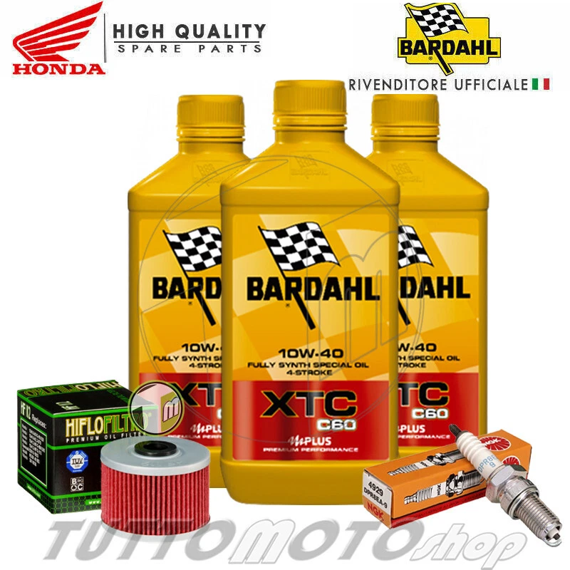 BARDAHL - HIFLO - NGK Tagliando HONDA XL 600 RM-LM 1985 1986 1987 Kit Olio Bardahl XTC Filtro Candela
