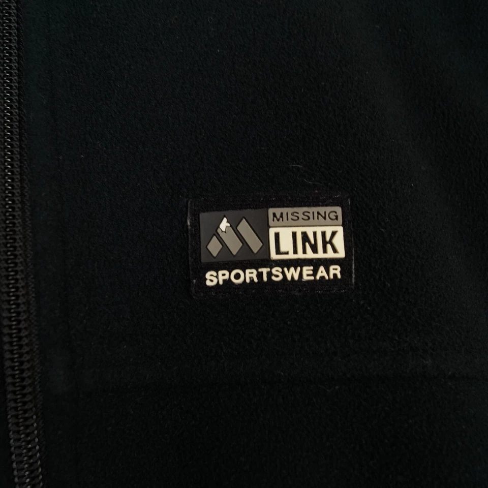 Jersey polar MISSING LINK WINDSTOPPER para hombre talla M cremallera completa negro poliéster Foto 4 de 4
