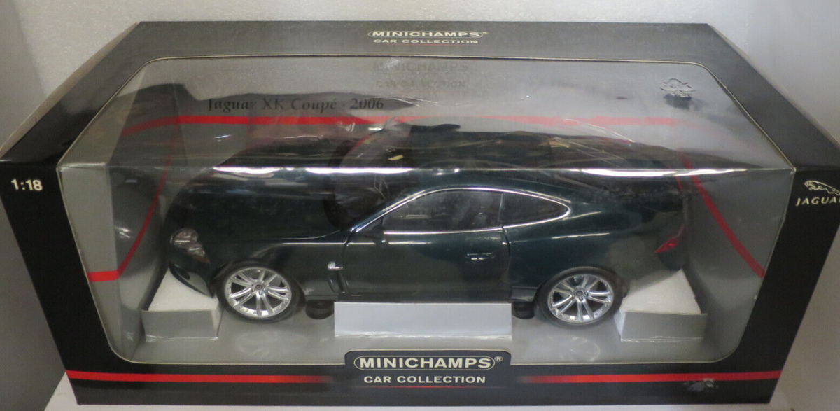 1/18 MINICHAMPS 2006 JAGUAR XK COUPE RHD BRITISH RACING GREEN #150