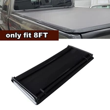 8FT Soft Tri-Fold Truck Bed Tonneau Cover For 1999-2024 Ford F250 F350 Superduty