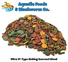 Ultra 17-Type Sinking Blend for Shrimp, Crayfish, Snails, Plecos, ALL Fish GB-50