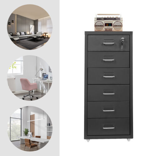 Vertical File Cabinet, Metal File Cabinet with Lock, Filing Cabinet - Picture 3 of 12