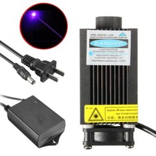 405nm 500mW Focus Dot Engraving Laser Module 12V Adapter Violet-Blue Diode Carve