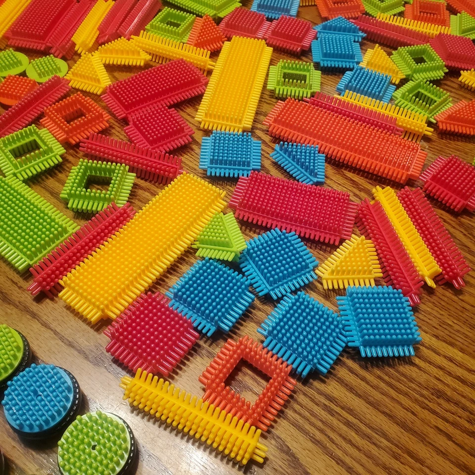 Bristle Blocks Lot x 235 Interlocking Building Stem Toys Bricks Stacking Sensory - Image 3 of 4