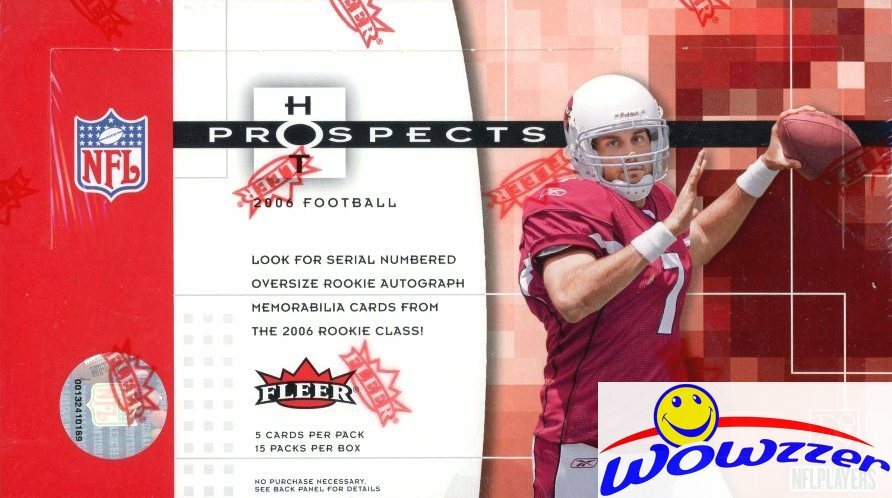 2006 Fleer Hot Prospects Football Factory Sealed HOBBY Box-2 AUTO/MEMORABILIA