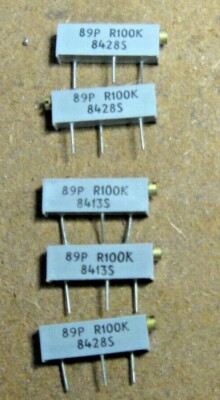 5 Pezzi Trimmer Potenziometro Multigiro 1K Ohm Boater - Regolazione Verticale Per Elettronica