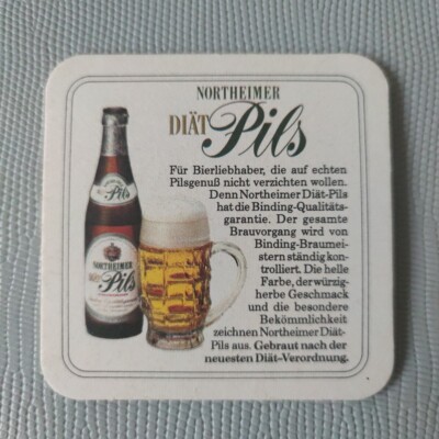 Schöner Bierdeckel - Northeimer Diät Pils, Binding Bier Frankfurt a. M.  B5
