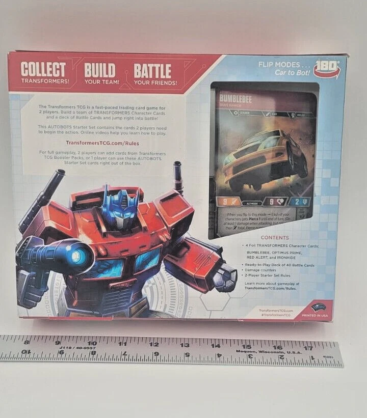 2 NIB Hasbro Transformers Trading Card Games Metroplex Autobot City Optimus - Image 3 of 4