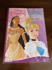 Disney Princess Jumbo Coloring Book And Activity Pages | eBay