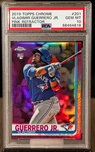 2019 Topps Chrome Vladimir Guerrero Jr. Rookie Card - Factory Set Image Variation Refractor #700, PSA 10 Gem Mint