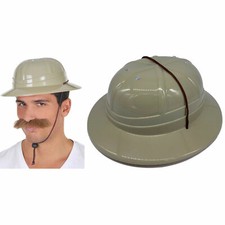 Safari Hard Helmet Jungle explorer Hunter Pith Hat Ind Jones Adventurer Costume