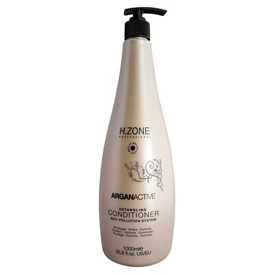 H.Zone Argan Active Detangling Conditioner - Anti-Pollution System 33.8 fl oz
