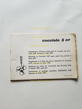 Ducati Cucciolo 5 HP motore fuoribordo aggiornamento catalogo ricambi update