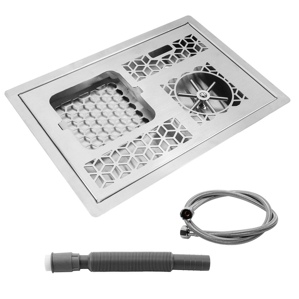 Enjuagador/lavadora/tablero de drenaje/bandeja de goteo automático de vidrio plateado de acero inoxidable Foto 3 de 4