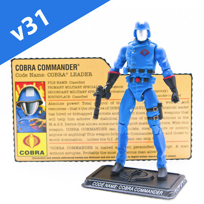 2008 Hasbro G.I. Joe 25th Anniversary COBRA COMMANDER v31 Figure