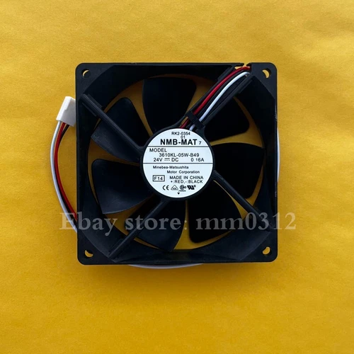 NMB 3610KL-05W-B49 DC24V 0.16A 90*90*25MM 3-Pin Inverter Cooling Fan