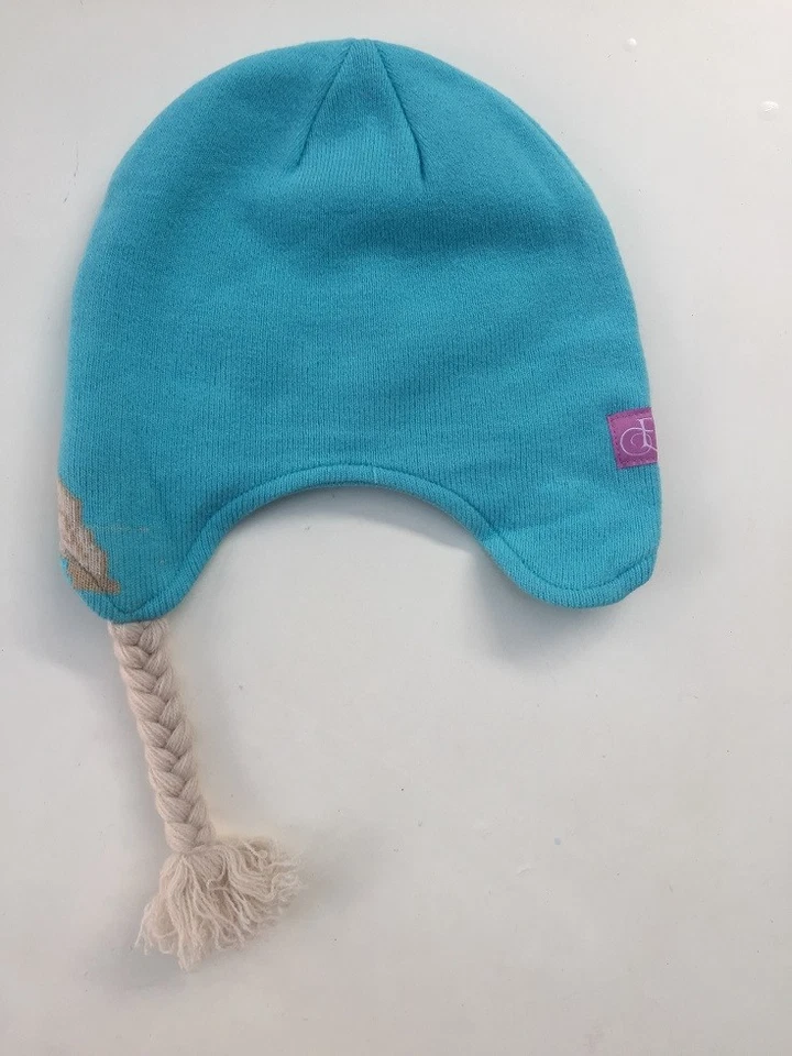 Girls Frozen Elsa Anna Princess Braided Winter Crochet Hat Beanie *1-4-12 years* - Image 4 of 4