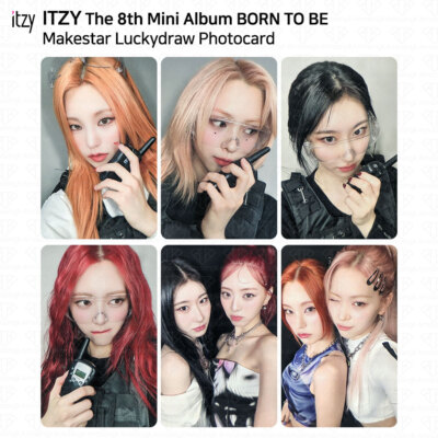 ITZY 8th Mini Album Born To Be Makestar Luckydraw Photocard Unit