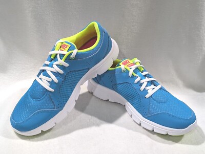 Nike Flex Experience (GS) Blue/Pink/Volt Girl's Running Shoes