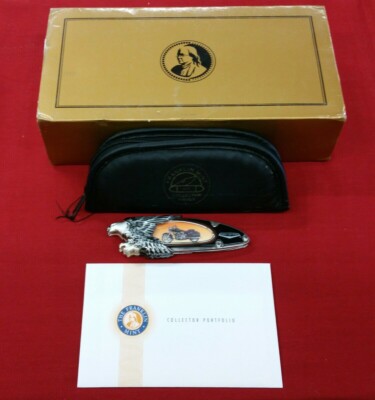 Harley Davidson SCREAMING EAGLE ROAD KING Pocket Knife Franklin Mint Collection