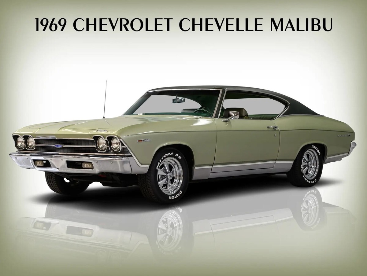 1969 Chevrolet Chevelle Malibu New Metal Sign: 9 x 12