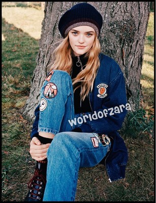 zara denim bomber jacket